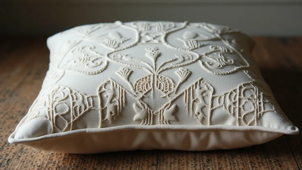 Antique lacemaker's pillow with pattern imprints