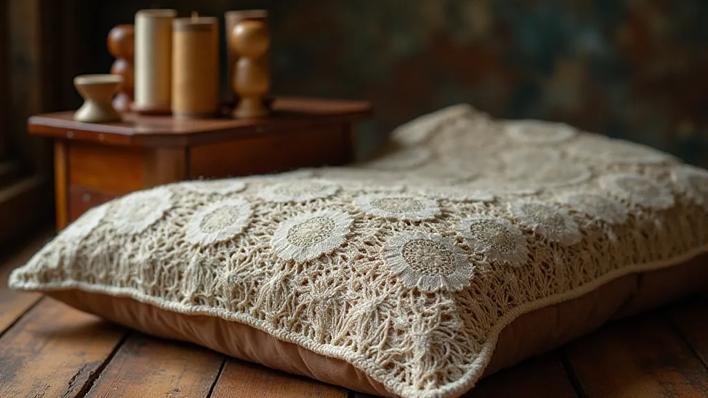 Vintage antique lacemaking kit